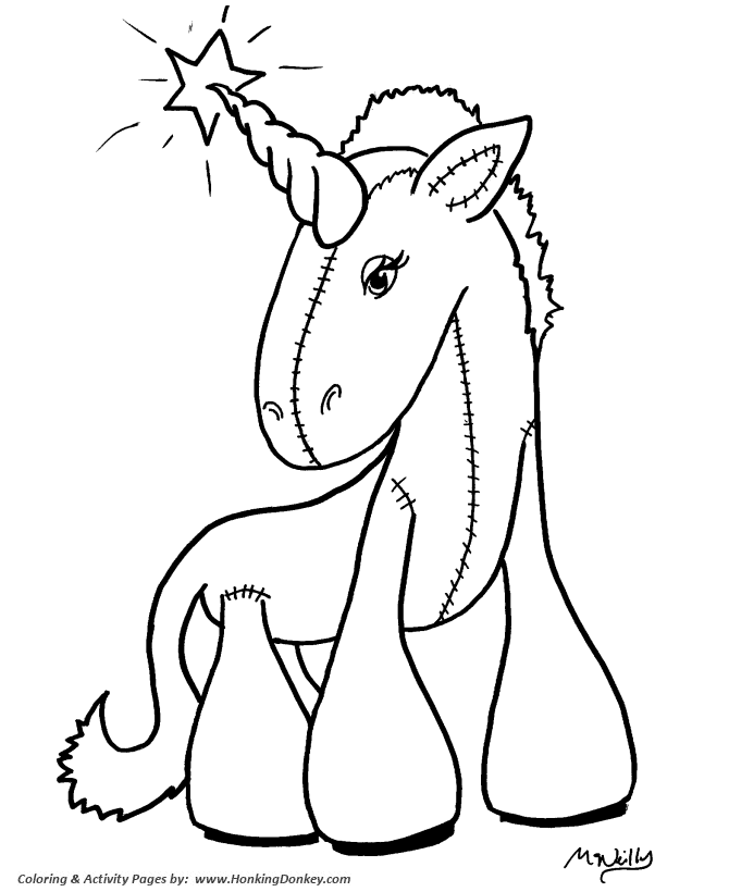 Anime Coloring page | Unicorn