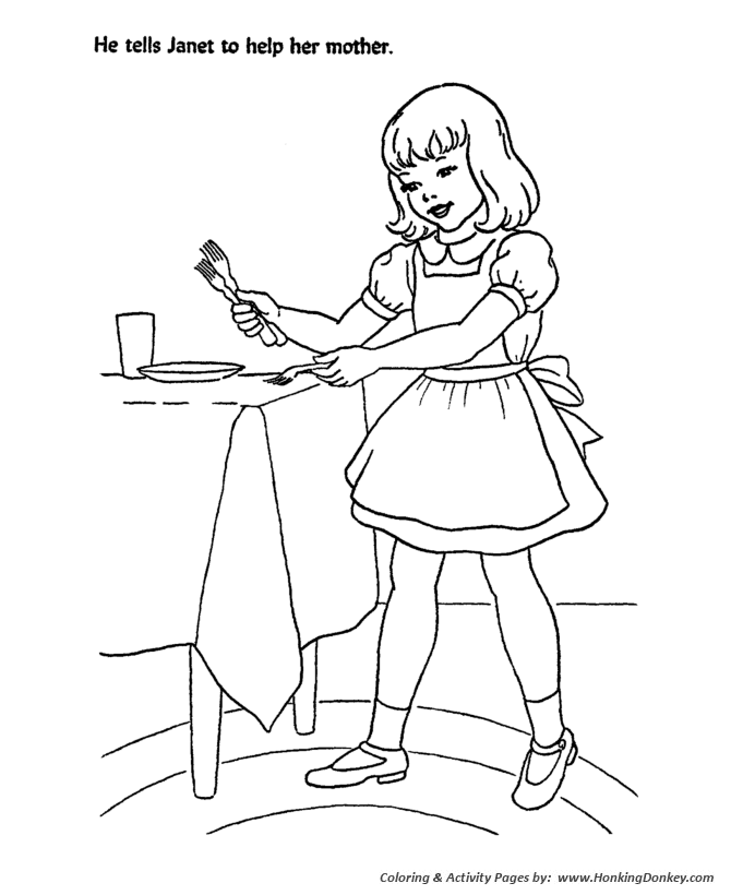 janet coloring pages