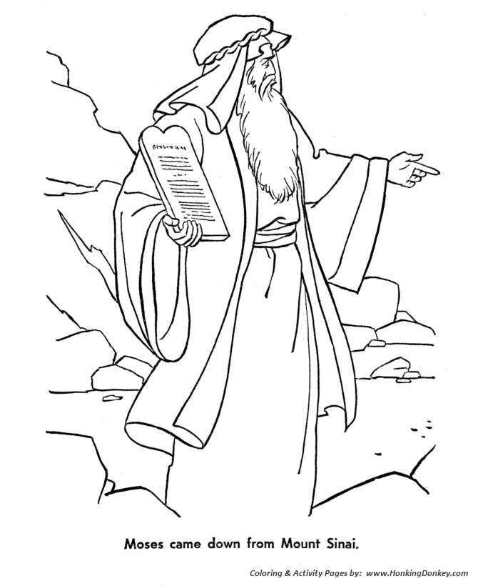 Moses+and+the+10+commandments+coloring+pages