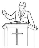 Church Coloring Pages - Church People 