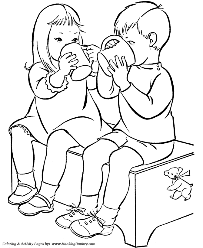 Birthday Coloring pages | Birthday Friends
