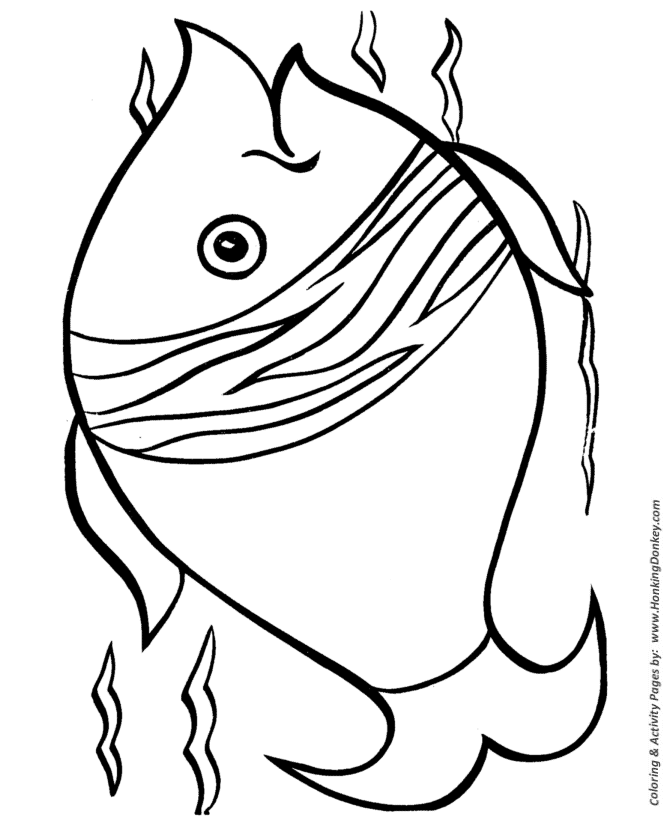 Easy Shapes Coloring Pages  Free Printable Big Fish Easy 