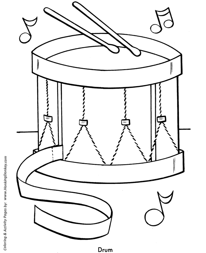 drum sticks coloring page