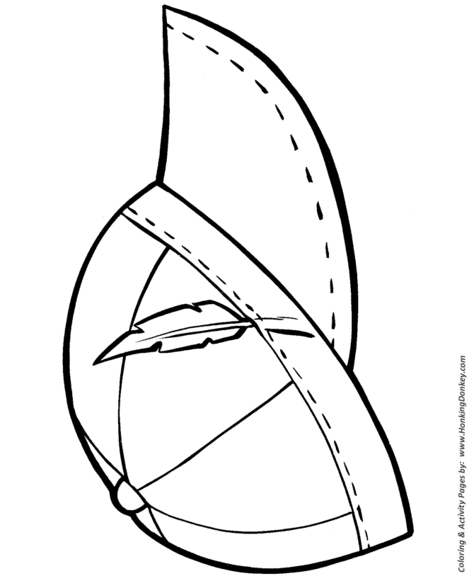 Easy Shapes Coloring pages | Feather in Cap