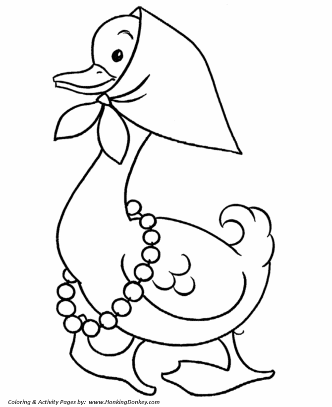Pre-K Coloring pages | Mother Goose
