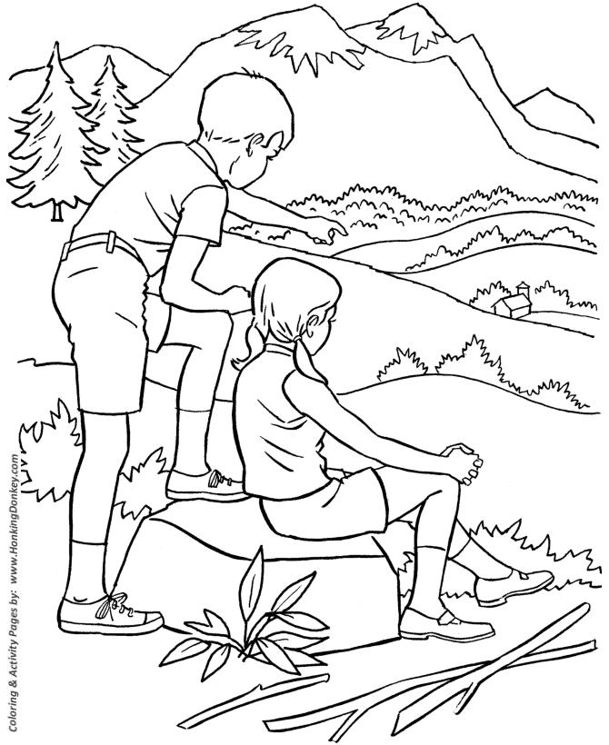 summer clipart to color - photo #15