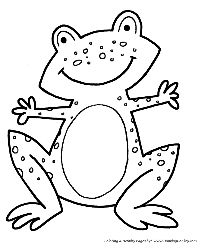 Simple Shapes Coloring pages | Speckled Frog