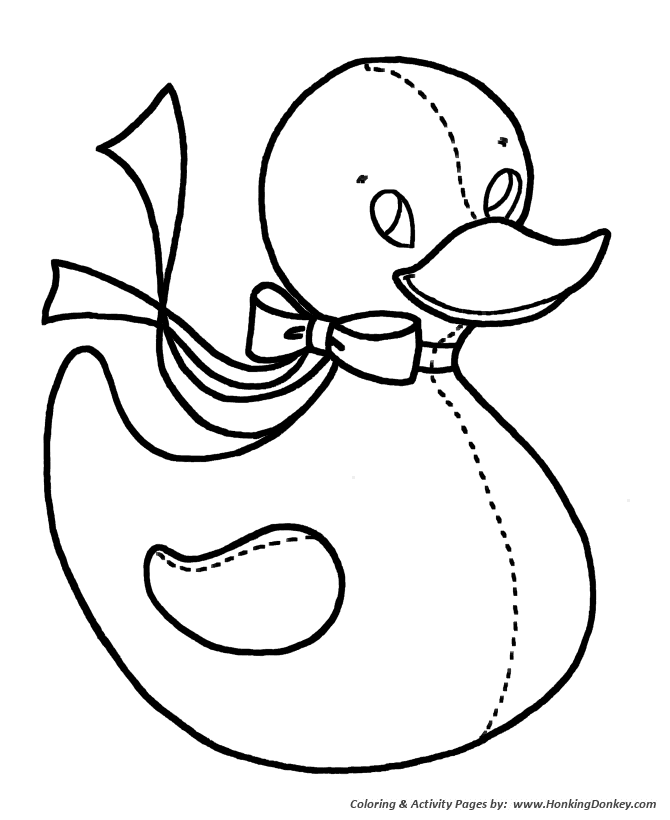 Simple Shapes Coloring pages | Duck Doll