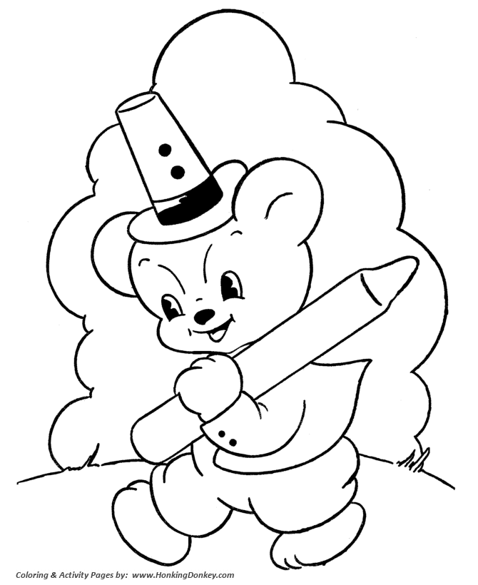 Teddy Bear Coloring pages | Coloring Bear