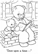 Teddy Bear Coloring pages | Papa and Baby Bear