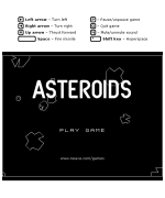 Asteroids online arcade game