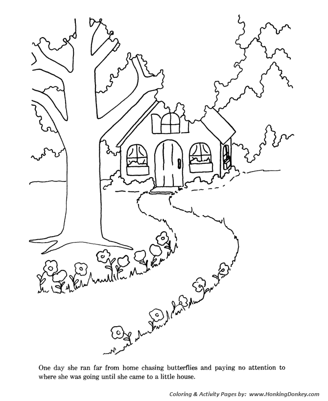 Goldielocks and the Three Bears Coloring pages | Goldielocks
