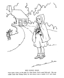 Little Red Riding Hood Story Coloring Pages