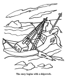 Swiss Family Robinson, Classic Pirate Story Coloring Pages