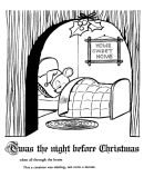 The Night Before Christmas Coloring Page 1